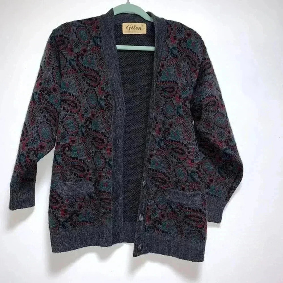 women's 90s Vintage Gilen Wool Blend Cosby knit Retro size S y2k sweater. - Picture 5 of 9
